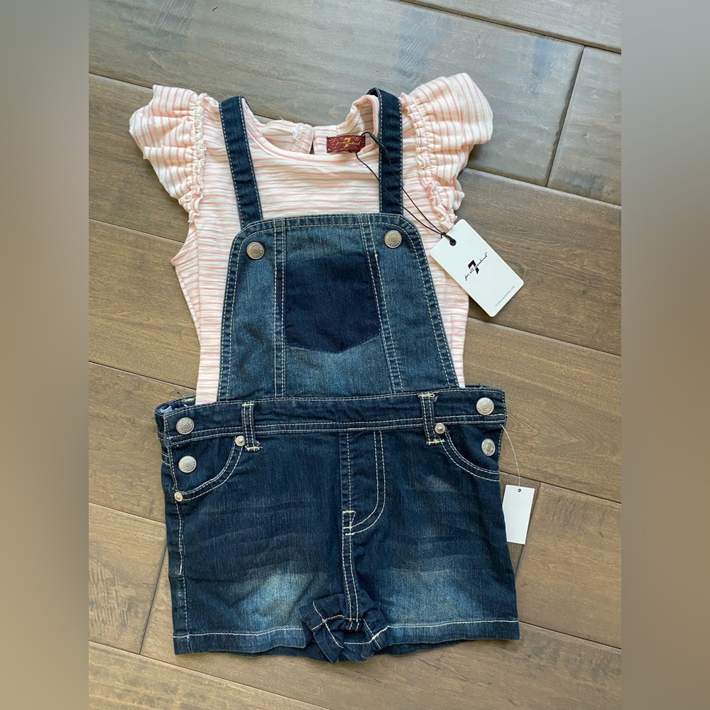 4T 7 For All Mankind shorts and shirt set - NWT